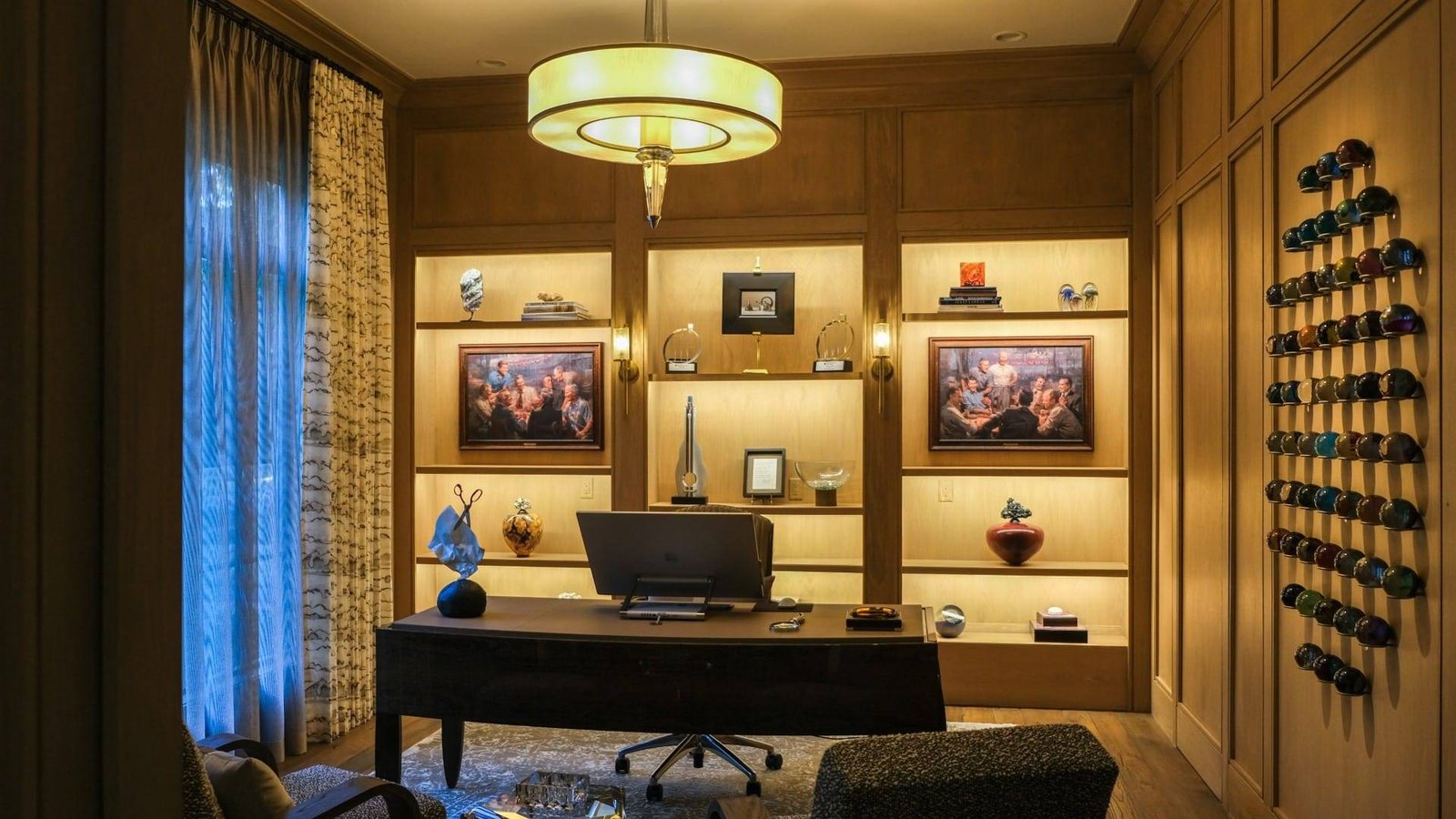 Custom office lighting installation by Electrical Works of Houston